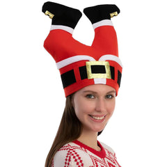 JOYIN Christmas Santa Hats with upside-down pants for hilarious party moments