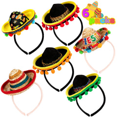 Joyin fabric sombrero headband with vibrant pattern for festive Cinco de Mayo photo props