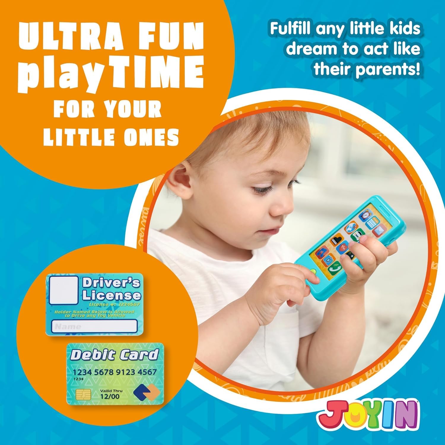 JOYIN colorful buttons improve tactile play and fine motor exploration.