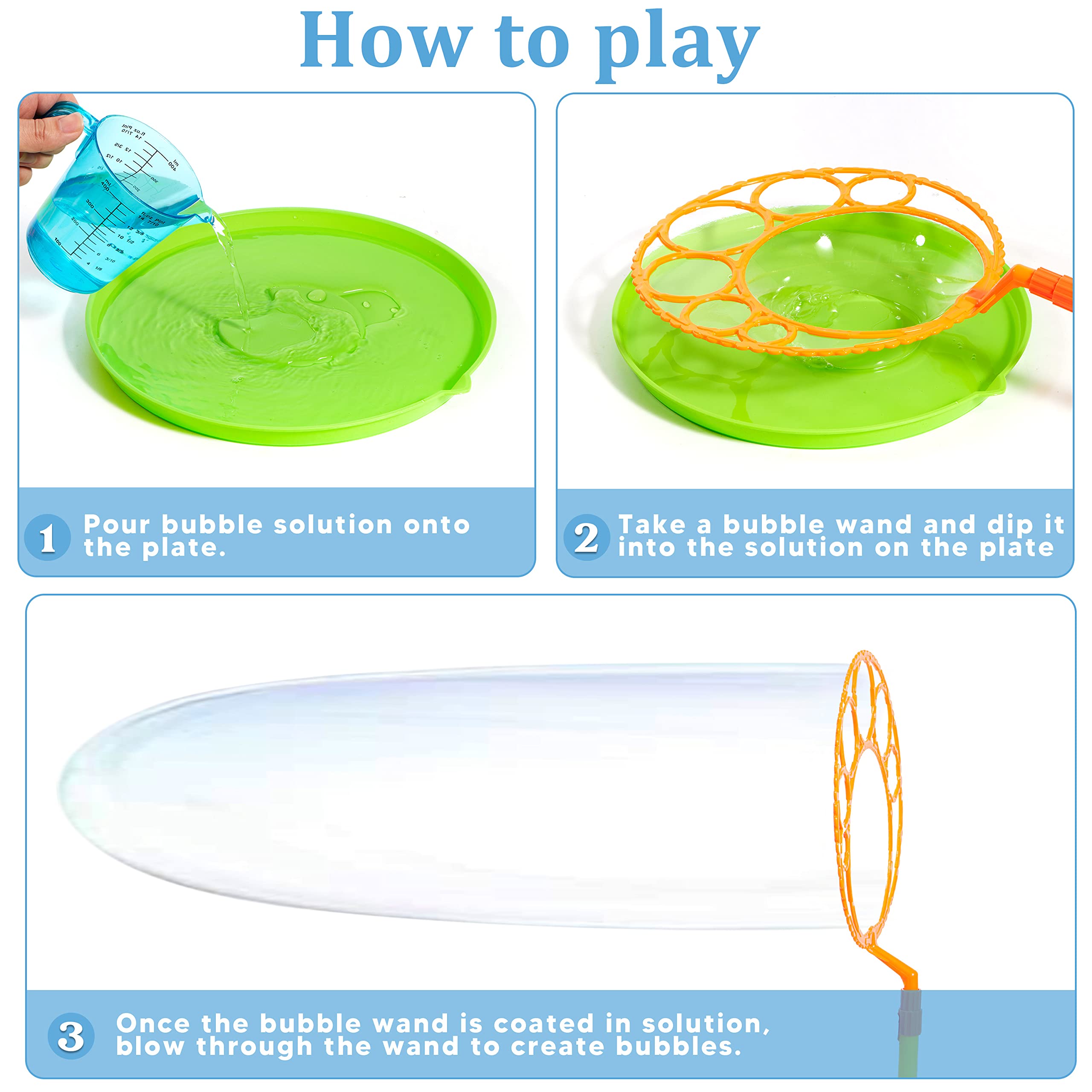JOYIN concentrated bubble solution bags provide ready refills