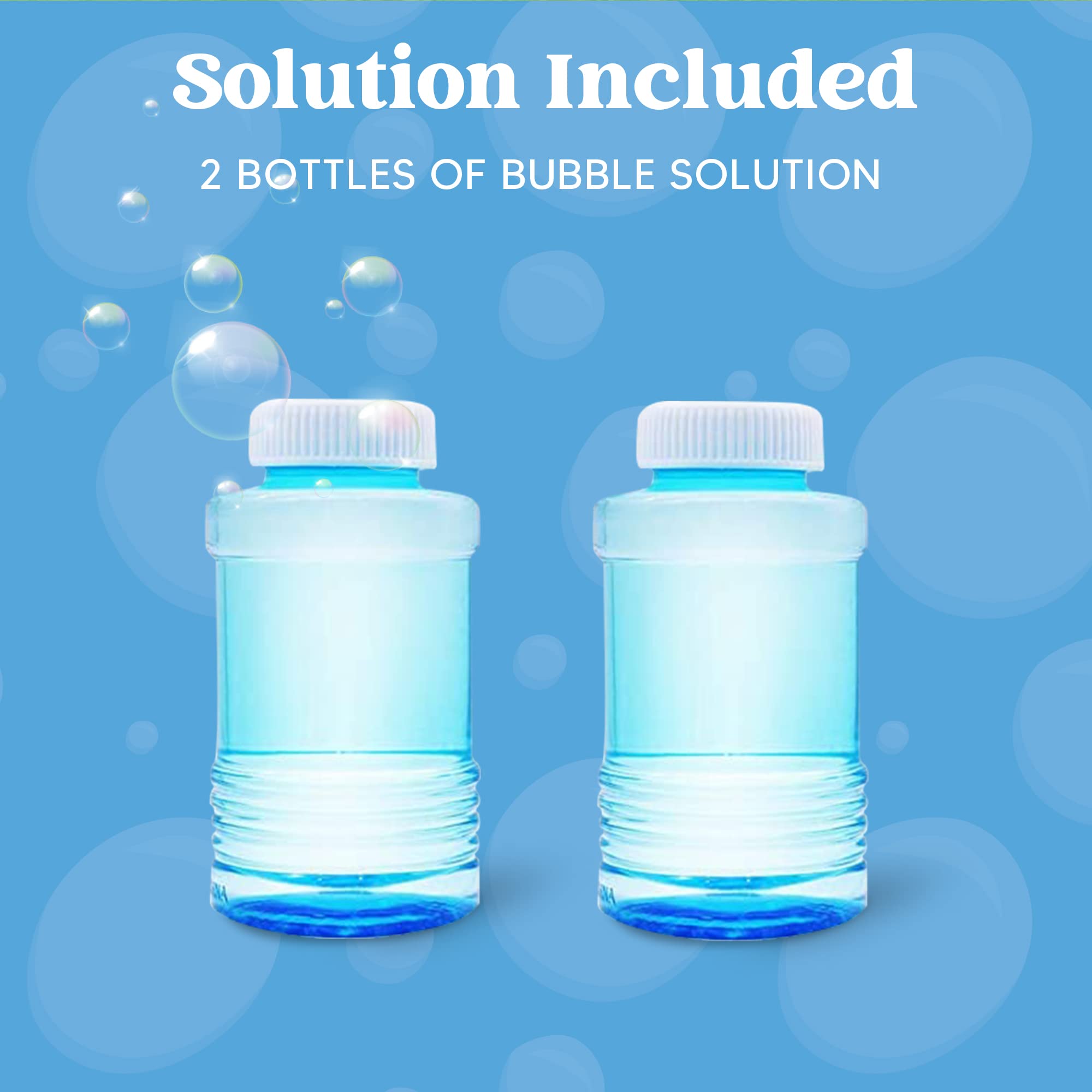 JOYIN dinosaur bubble solution bottles 118ml extend playtime.