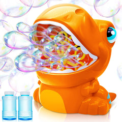 JOYIN dinosaur bubble machine with dino-themed design enhances party visuals.