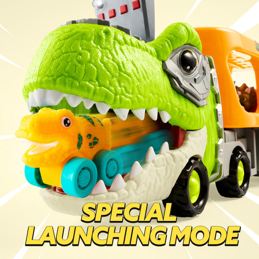 JOYIN Dinosaur Truck slide ramp enables quick car launches during play