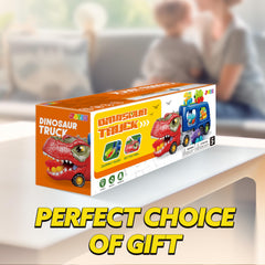 JOYIN dinosaur truck toy emitting music and lights to engage kids