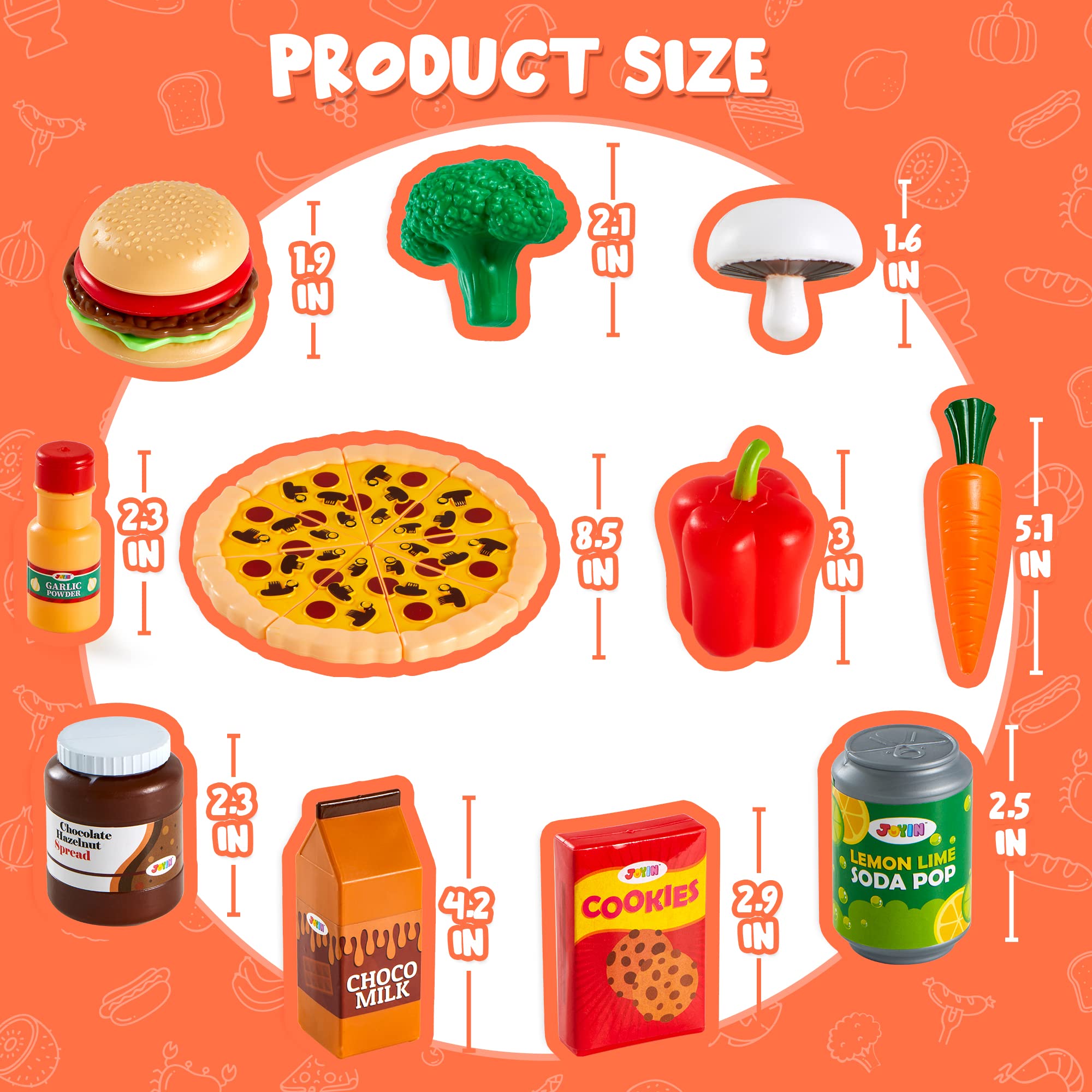 JOYIN dish wash items for tidy pretend kitchen chores