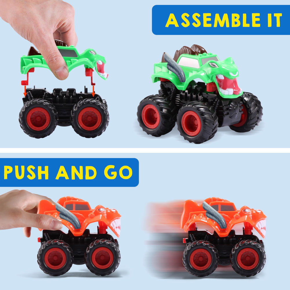 JOYIN DIY friction-powered truck assembly showing action