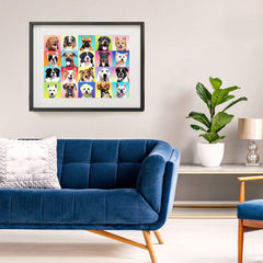 JOYIN dog puzzle poster included guides the colorful scene