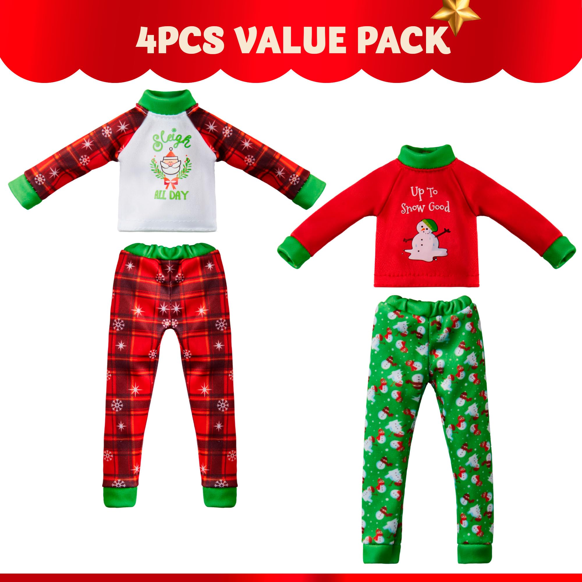 JOYIN doll top with Santa graphic, ideal for holiday room decor.