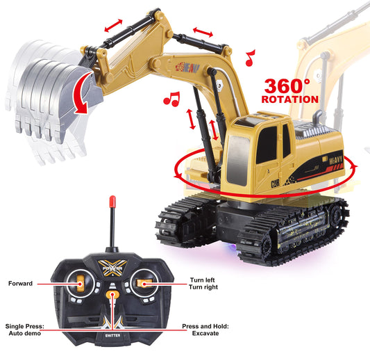 JOYIN dump truck RC with loaded bed for transporting sand and early engineering skills