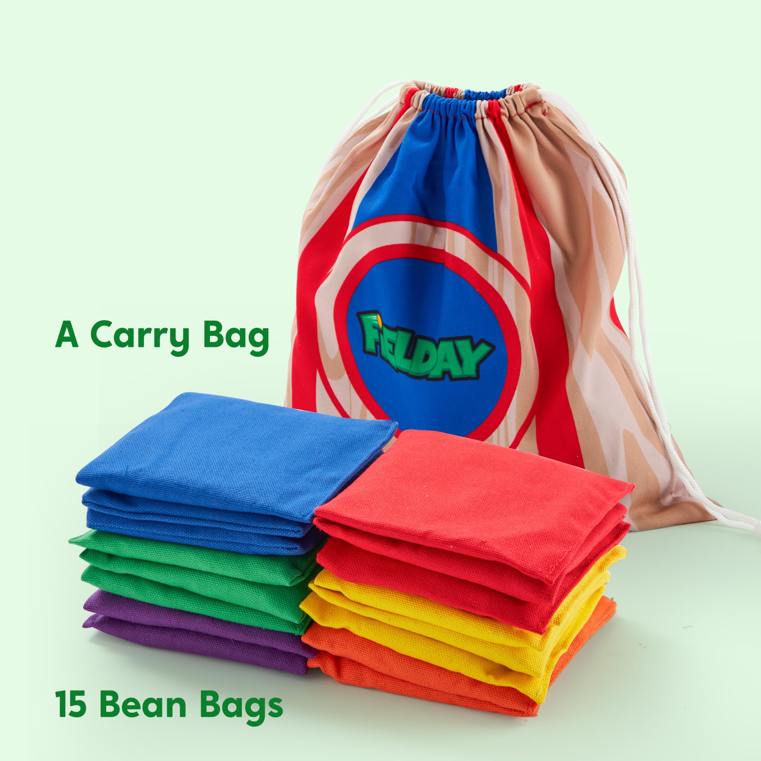 JOYIN durable nylon bean bags withstand all-weather play and repeated tossing
