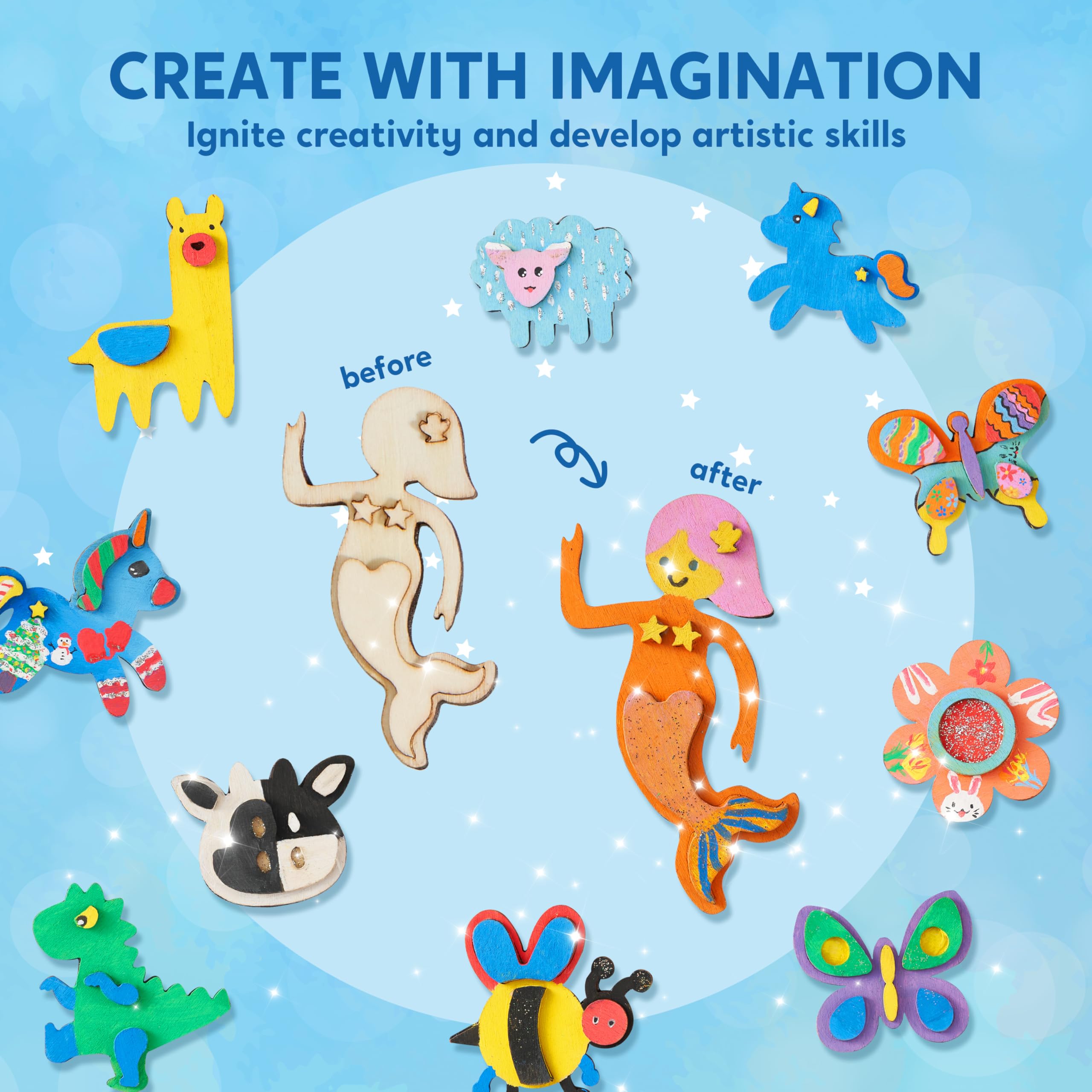 JOYIN 12-piece set designed for ages 3+ safety tested.