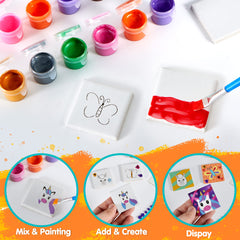 JOYIN brushes and sponges support smooth painting and mess-friendly use.
