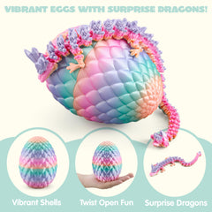 JOYIN egg-opening reveals dragon inside, perfect for imaginative play and display.