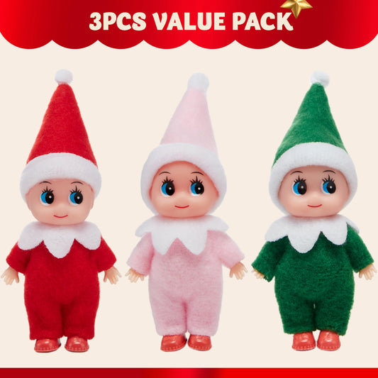 JOYIN green elf doll front view adds Christmas charm