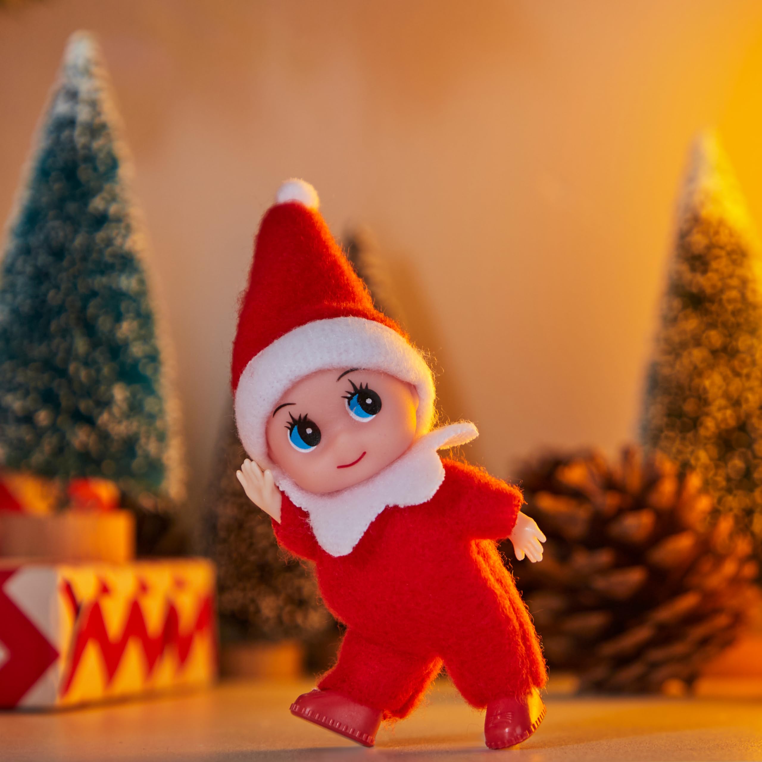 JOYIN elf doll shown on surface for festive decor