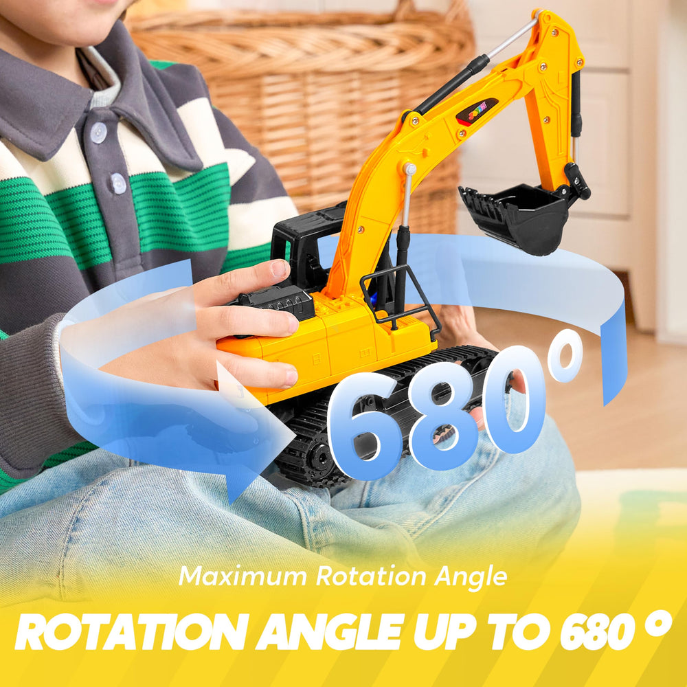 JOYIN excavator toy works on carpet and sand for indoor outdoor