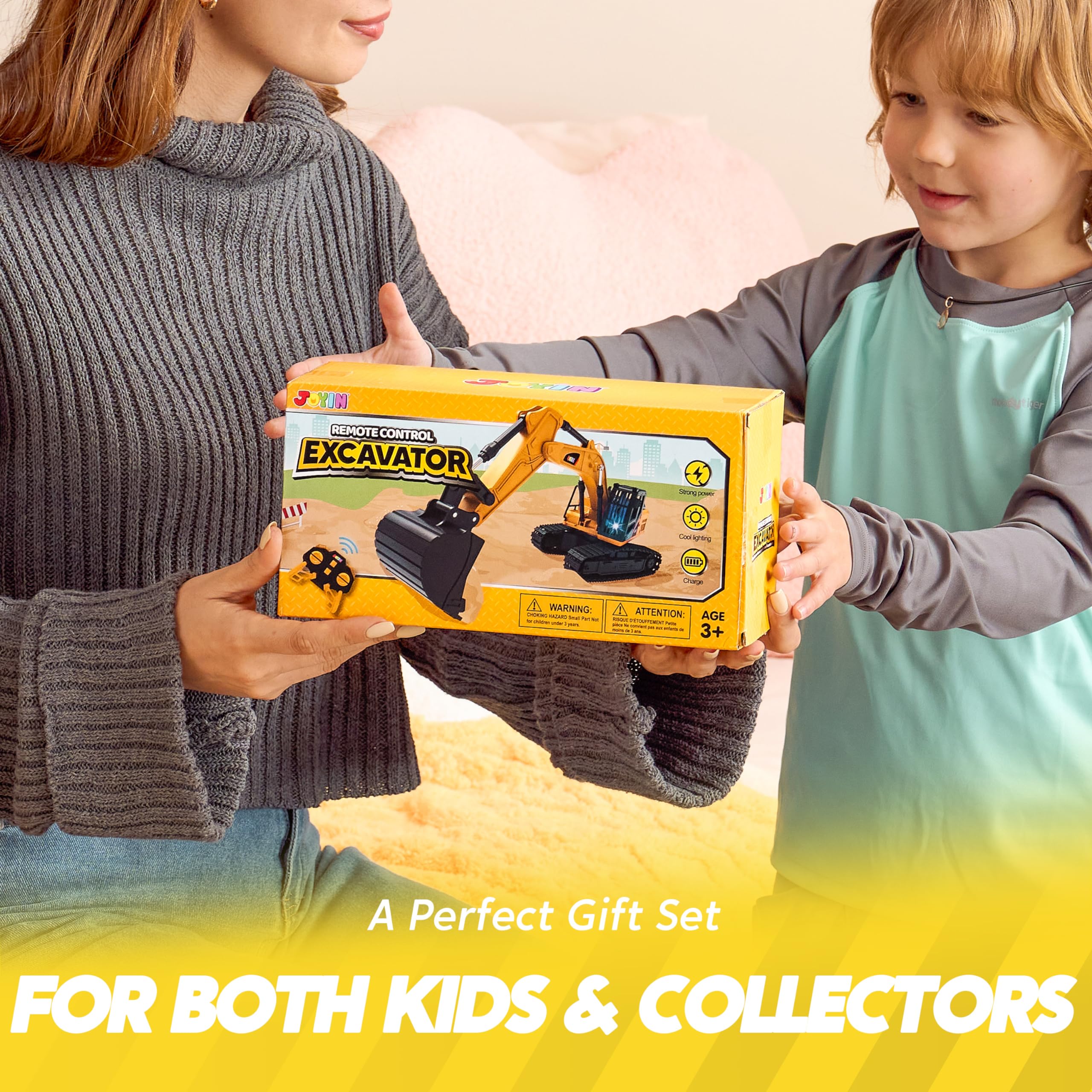 JOYIN excavator toy ideal for outdoor classroom or playroom