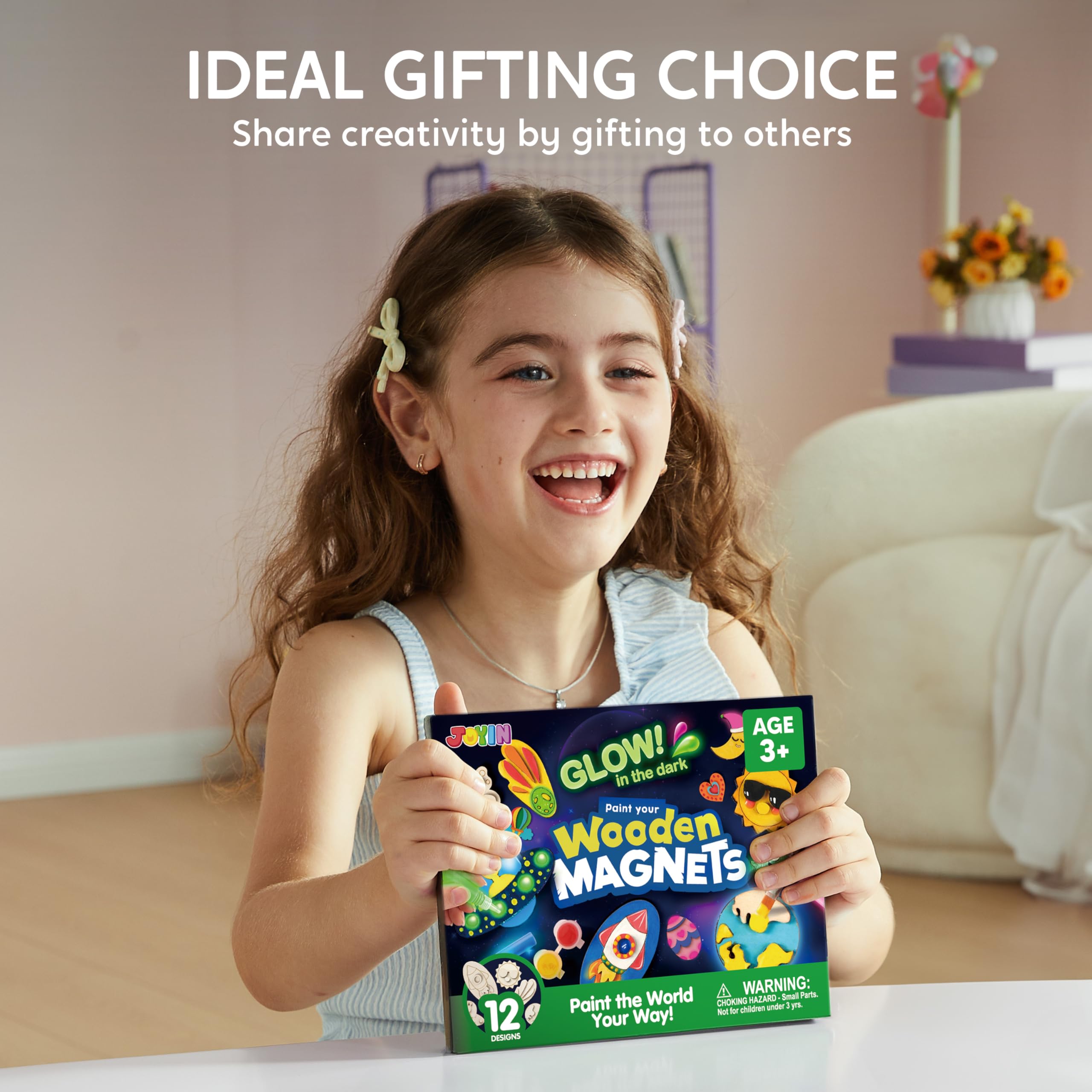 JOYIN family crafts bring together kids and adults for glowing fun
