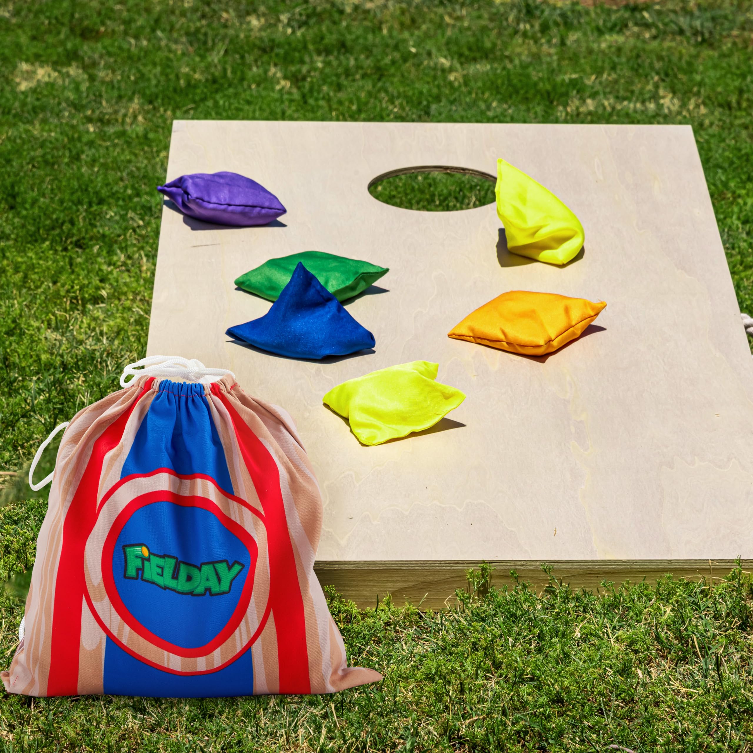 JOYIN family-friendly corn-hole setup for kids and adults to enjoy together