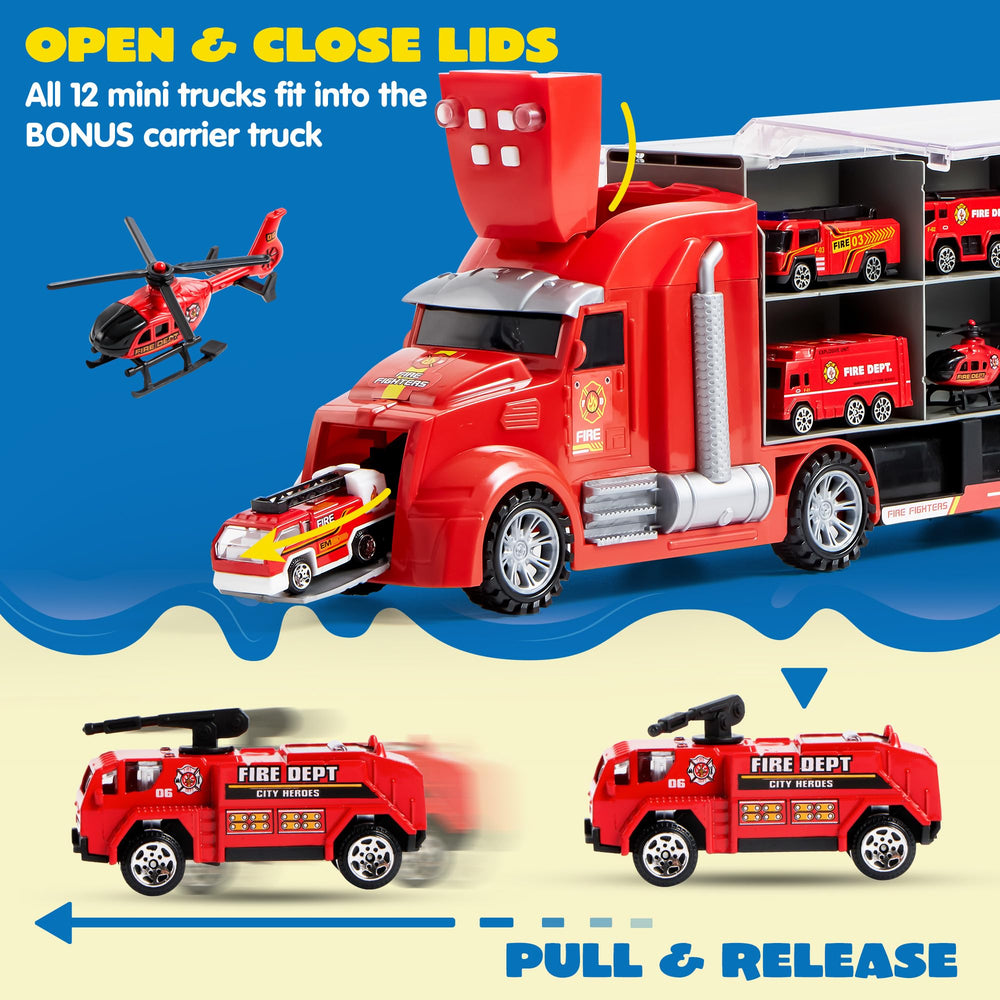 JOYIN fire-minivan toy promotes open-ended construction and storytelling