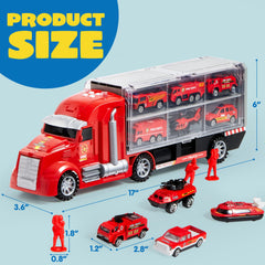 JOYIN fire-tanker-truck toy showcases realistic details for immersive pretend play