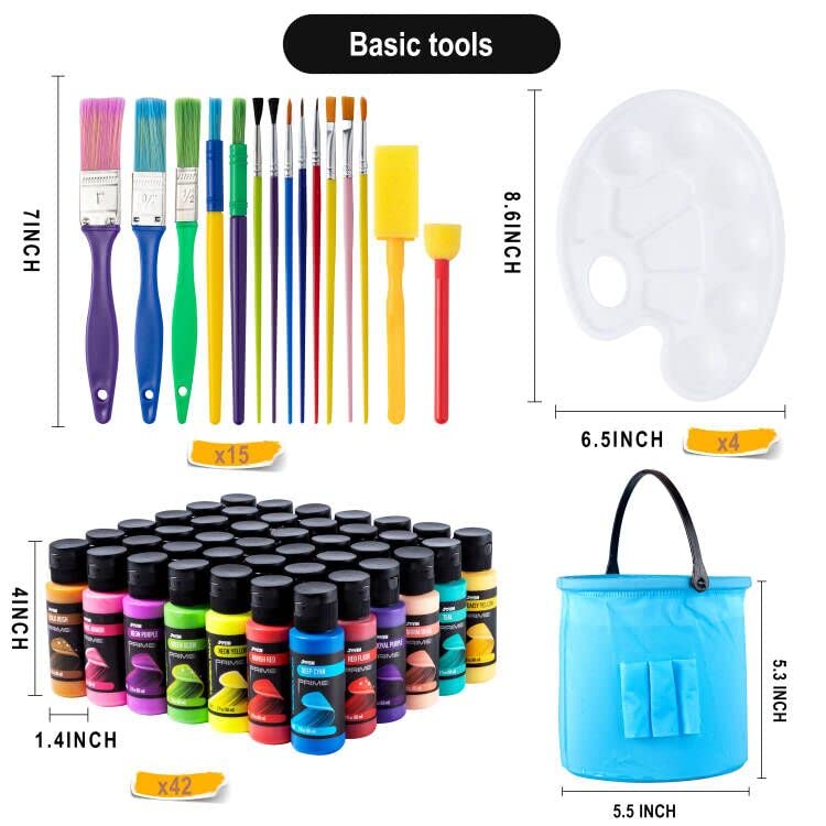 JOYIN foldable brush-cleaning bucket keeps cleanup organized and convenient.