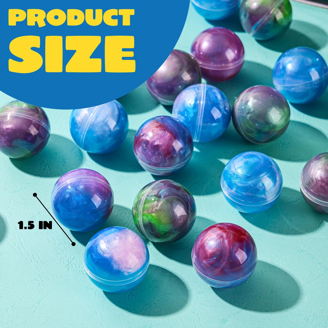 JOYIN slime ball pack shown with assorted colors inviting hands-on play.