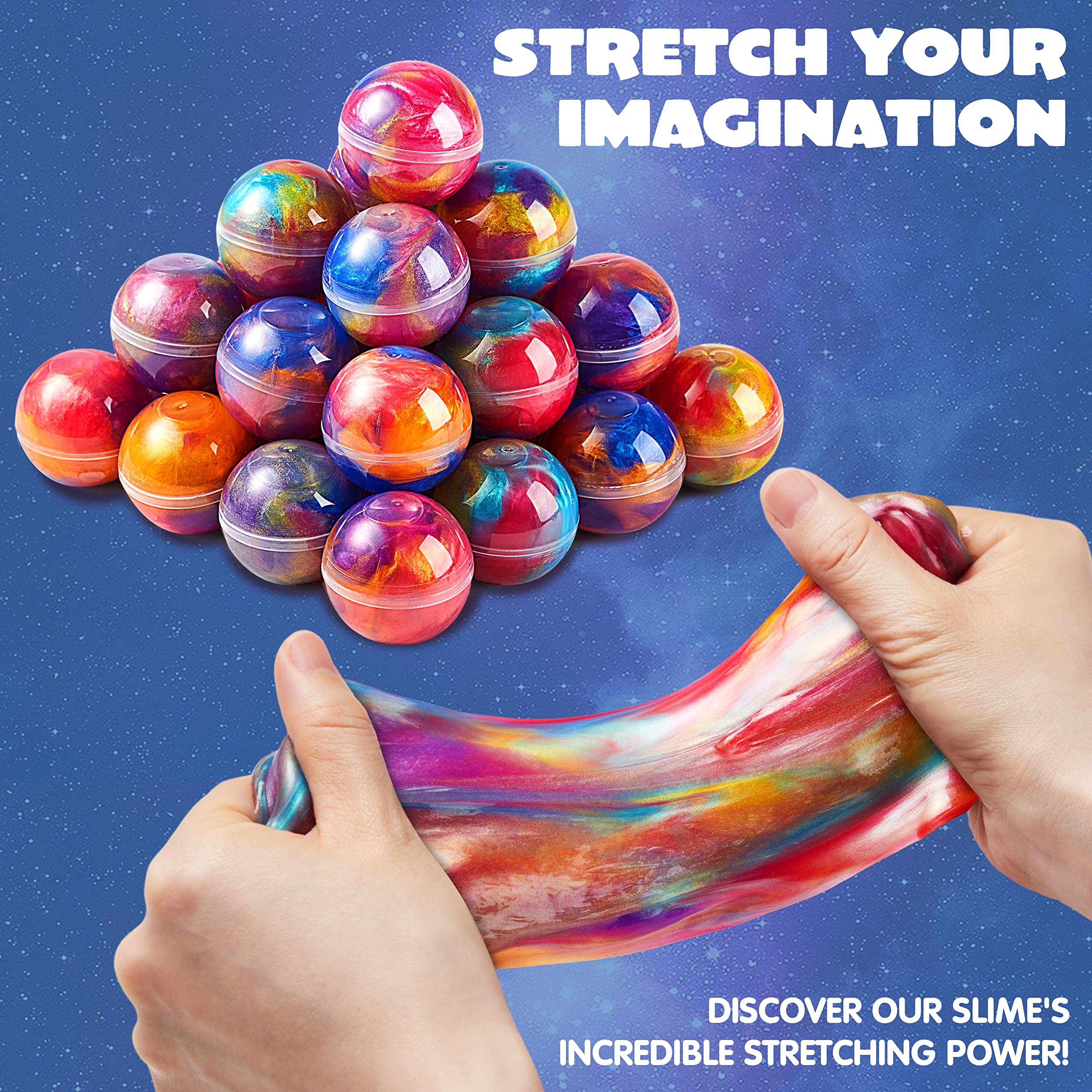 JOYIN galaxy slime ball assorted colors, perfect for treasure boxes and classroom rewards