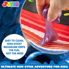 JOYIN galaxy slime ball close-up vibrant texture, ideal for tactile play and sensory bins