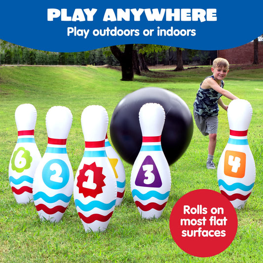JOYIN Giant Inflatable Bowling Ball ready for play and games.