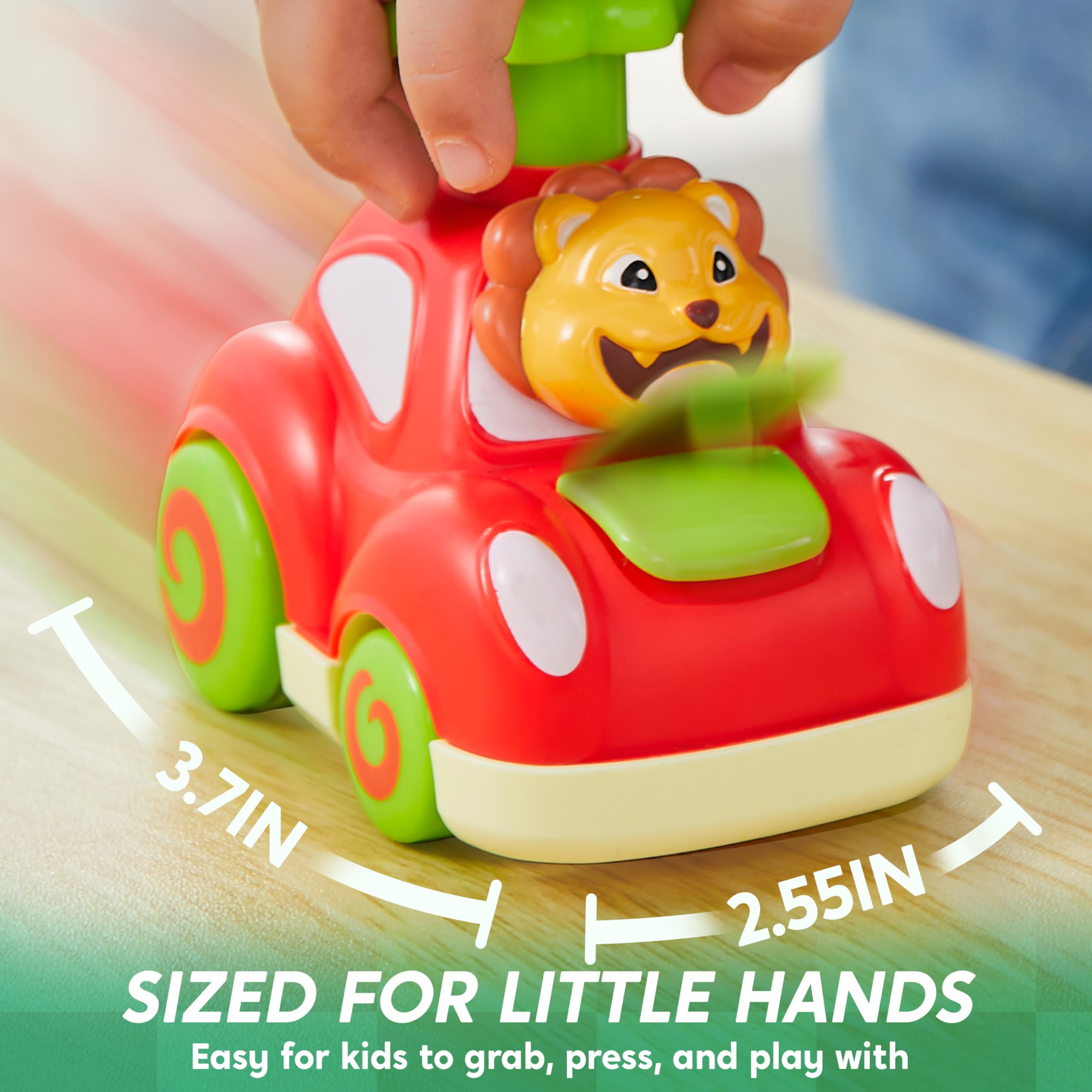 JOYIN giraffe car side view encourages curious exploration and color recognition.