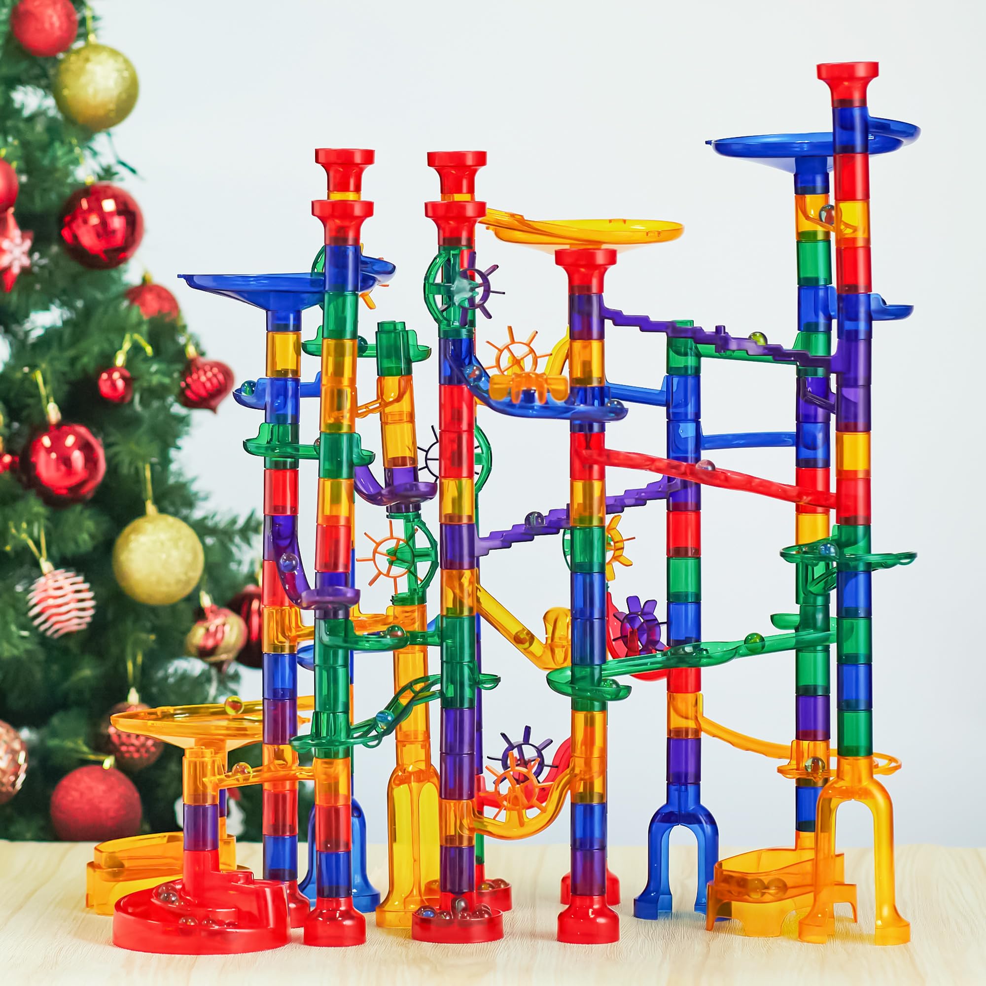 JOYIN glowing marble run child playing invites imaginative play.