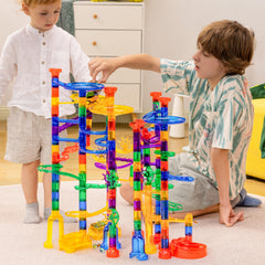 JOYIN glowing marble run glow effect enhances nighttime play sessions.