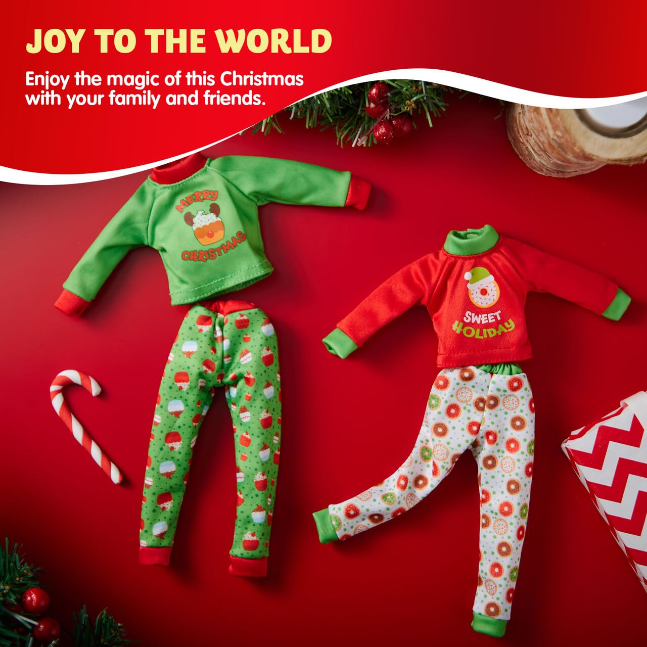 JOYIN Holiday decoration-ready set suitable for Christmas room decor and photos.