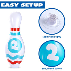 JOYIN indoor/outdoor bowling setup for versatile spaces.
