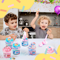 JOYIN kid-friendly slime bottle demonstrating squish, twist, and drizzle play