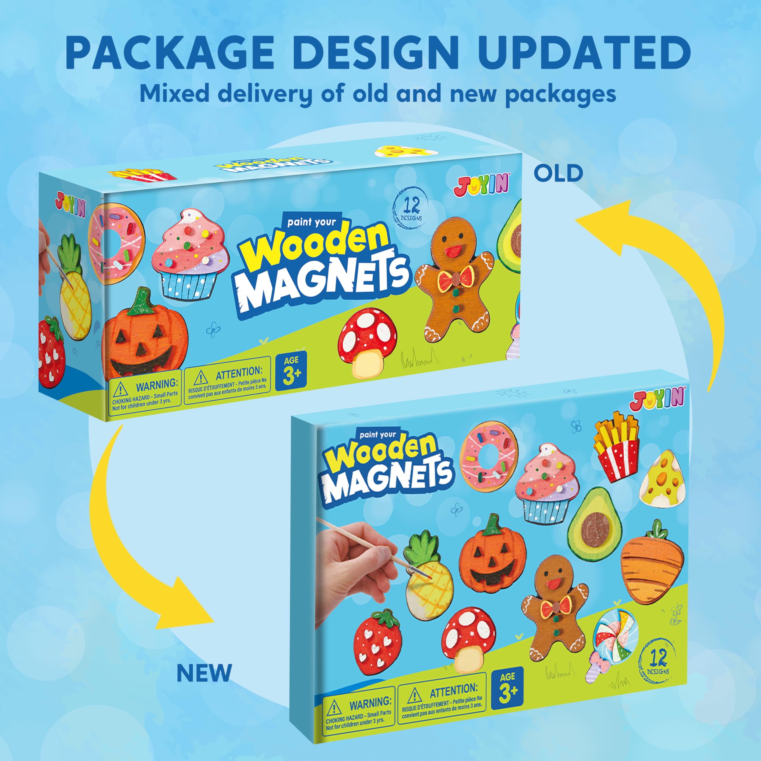 JOYIN kids painting magnets in action encourage imaginative play.