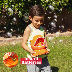 JOYIN kids outdoor play with dinosaur bubble machine for sparkling fun.