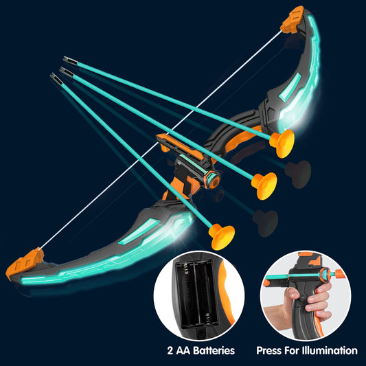 JOYIN LED bow detail showing two flashing modes for engaging play