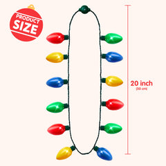 JOYIN Christmas LED necklace offers six flash modes for fun effects.