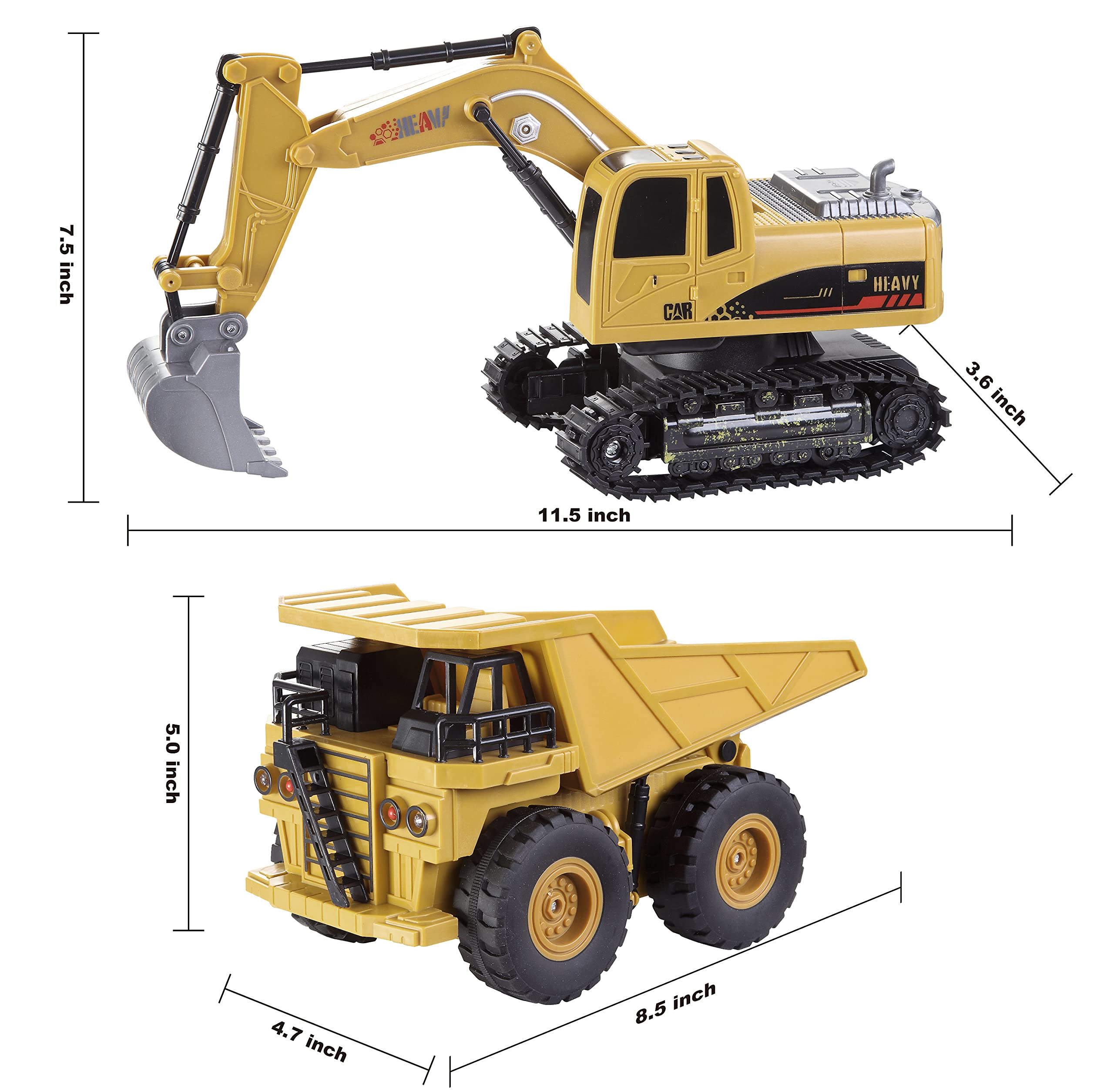 JOYIN lights and sounds enhance realism during excavation and dumping actions