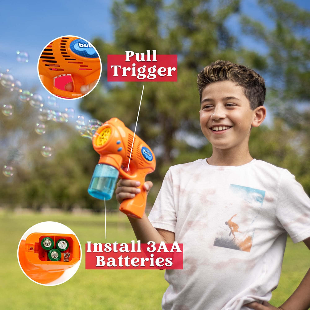JOYIN lightweight, kid-friendly bubble blaster design for easy grip.
