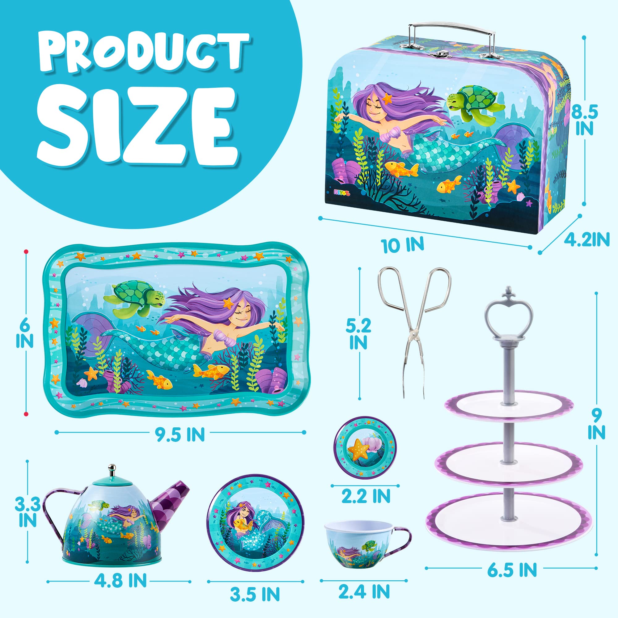 JOYIN mermaid tea party desserts provide colorful play treats.