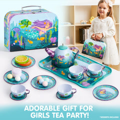 JOYIN Mermaid Tea Party Large Plate for serving pretend treats