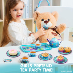 JOYIN Mermaid Tea Party Medium Plates sturdy and colorful for parties