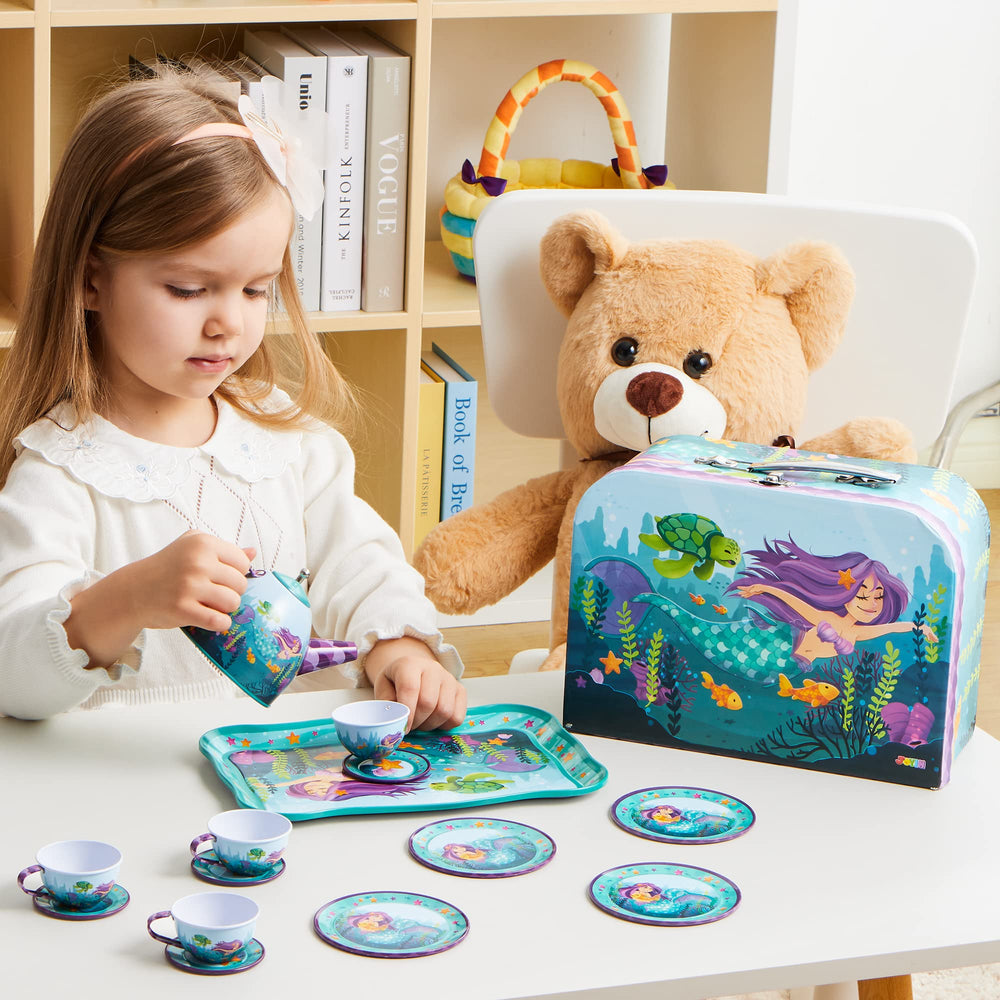 JOYIN Mermaid Tea Party Storage Tray convenient for cleanup