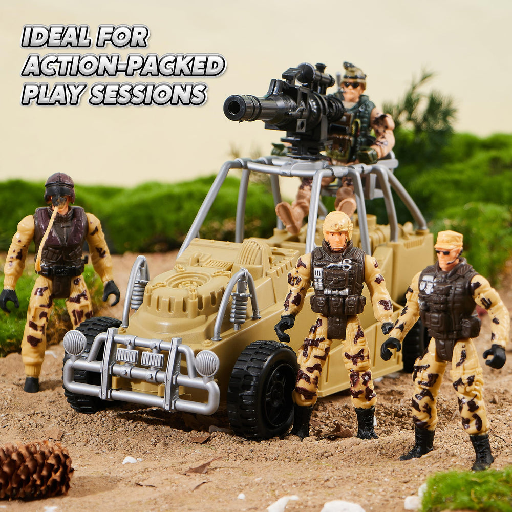 JOYIN movable tank turret allows dynamic battle poses.