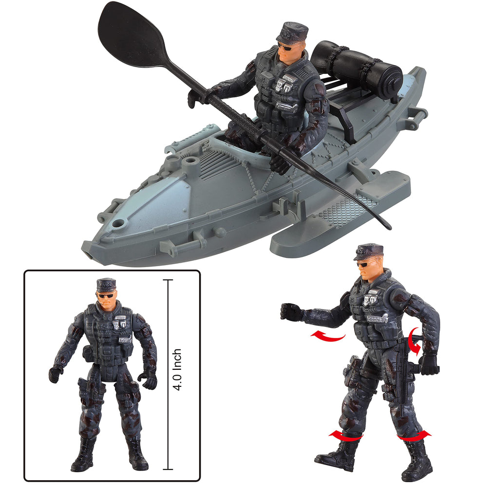 JOYIN military toy set army soldier figures with poseable joints
