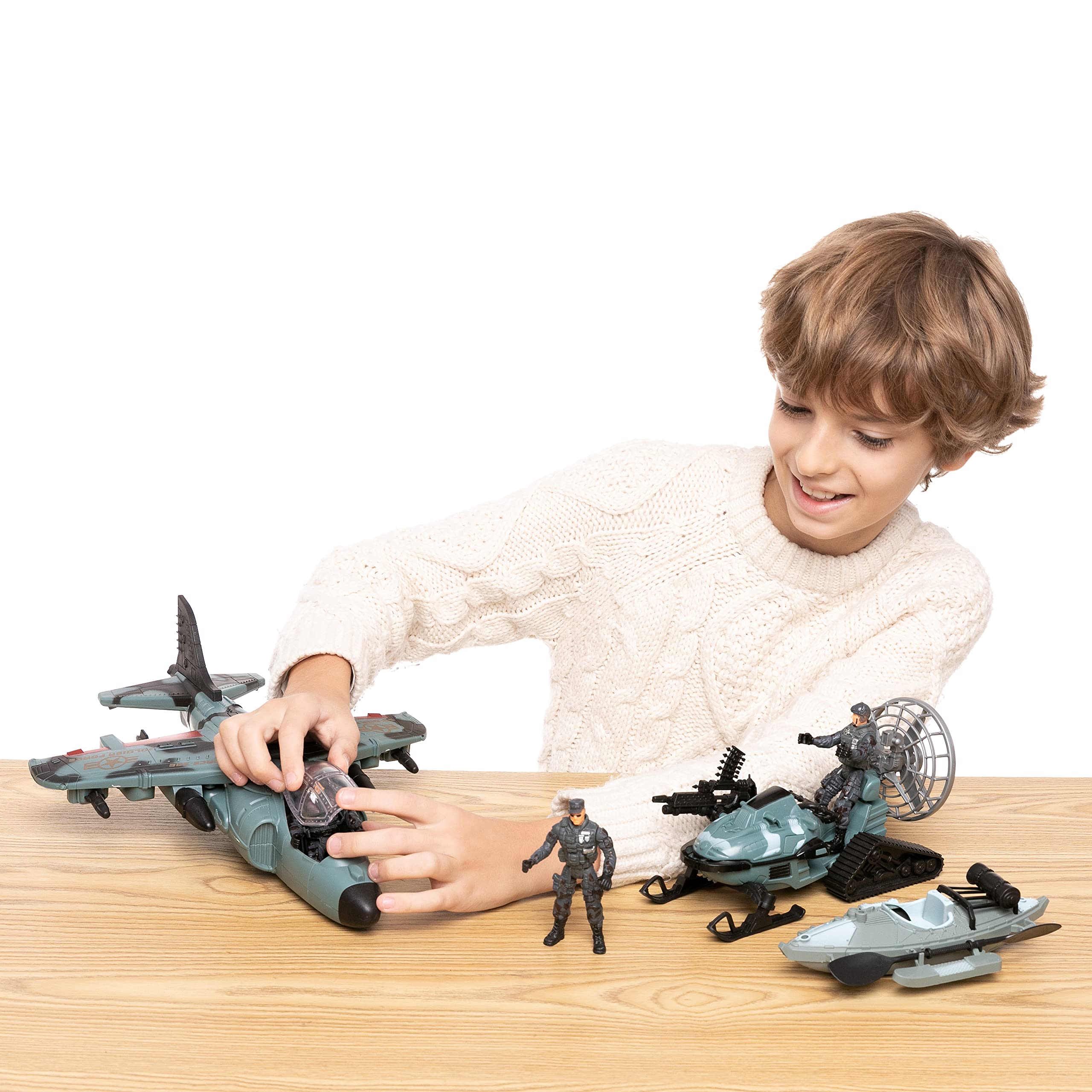 JOYIN military toy set landing gear for authentic aircraft display