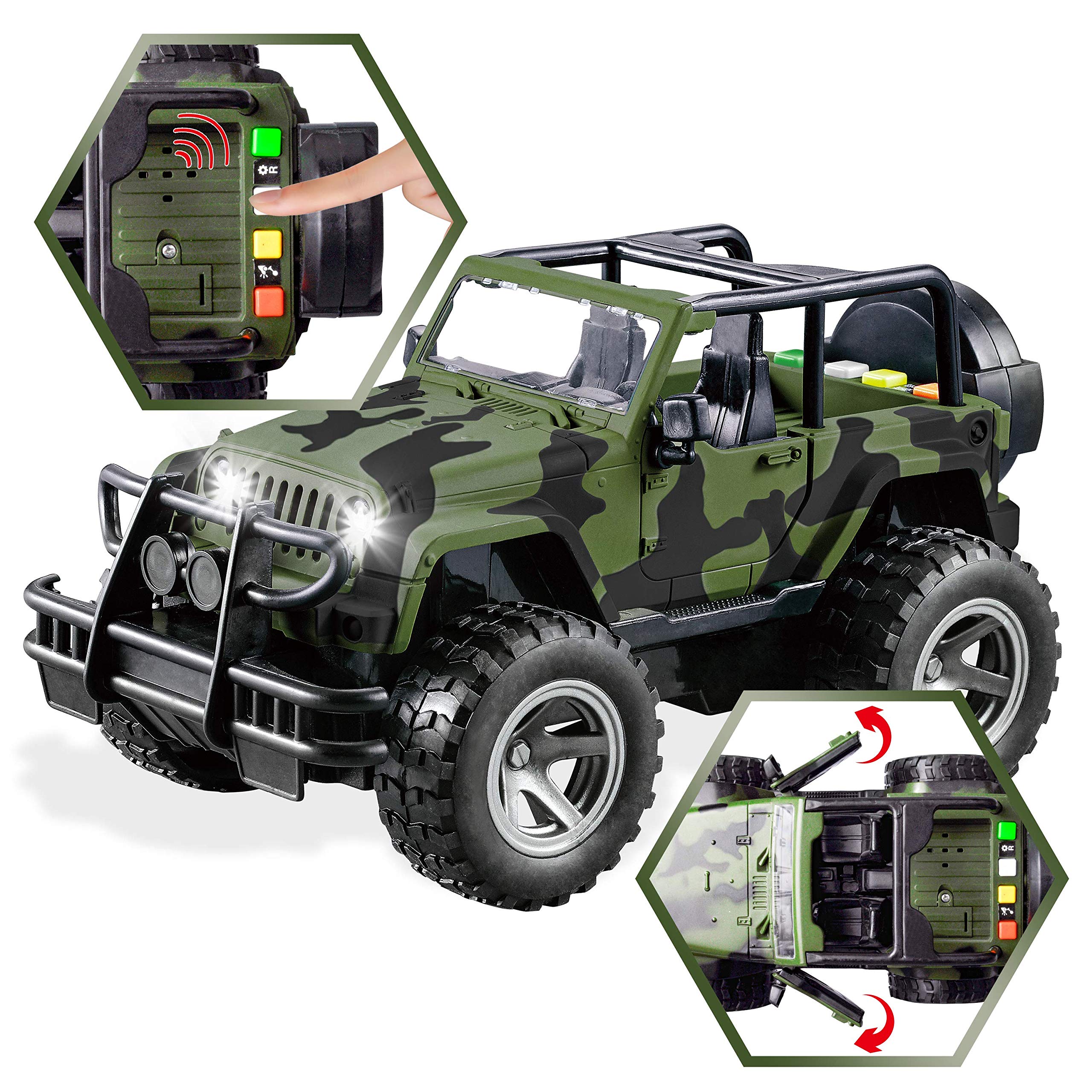 JOYIN military vehicles military-truck, rugged realism enhances immersive pretend missions.